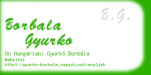 borbala gyurko business card
